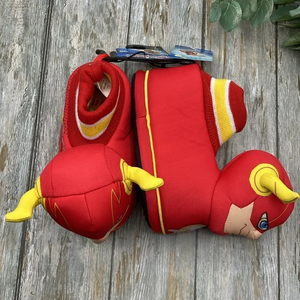 Baby Toddler Boys Flash Character Light-Up Superhero Slippers Shoes Size 7/8